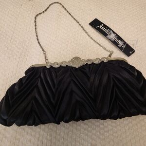 NWT Aurelia Couture Black Evening Clutch